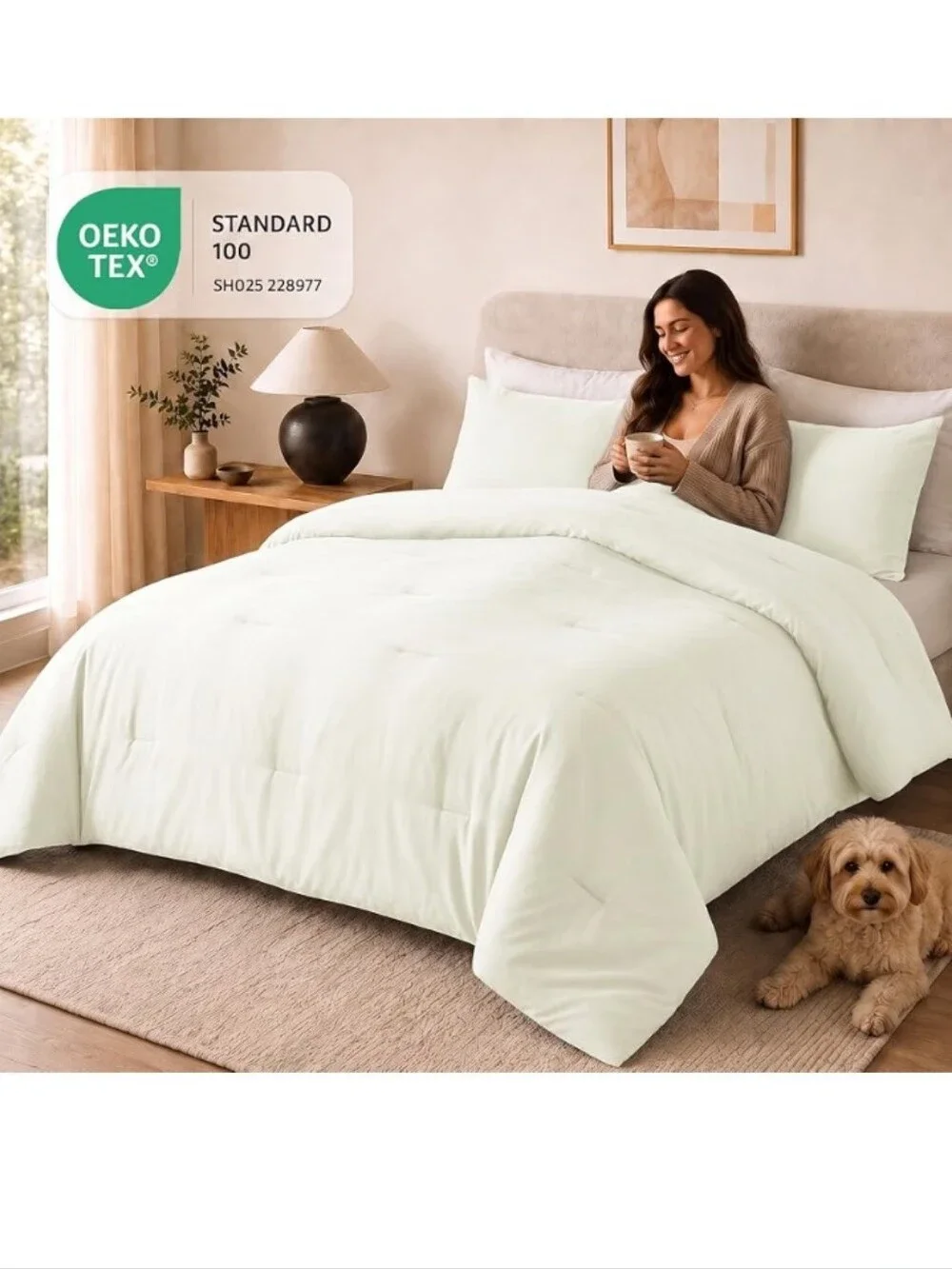 King Comforter Set, 3 Pieces Down Alternative Bedding,can Use As A Duvet Insert.